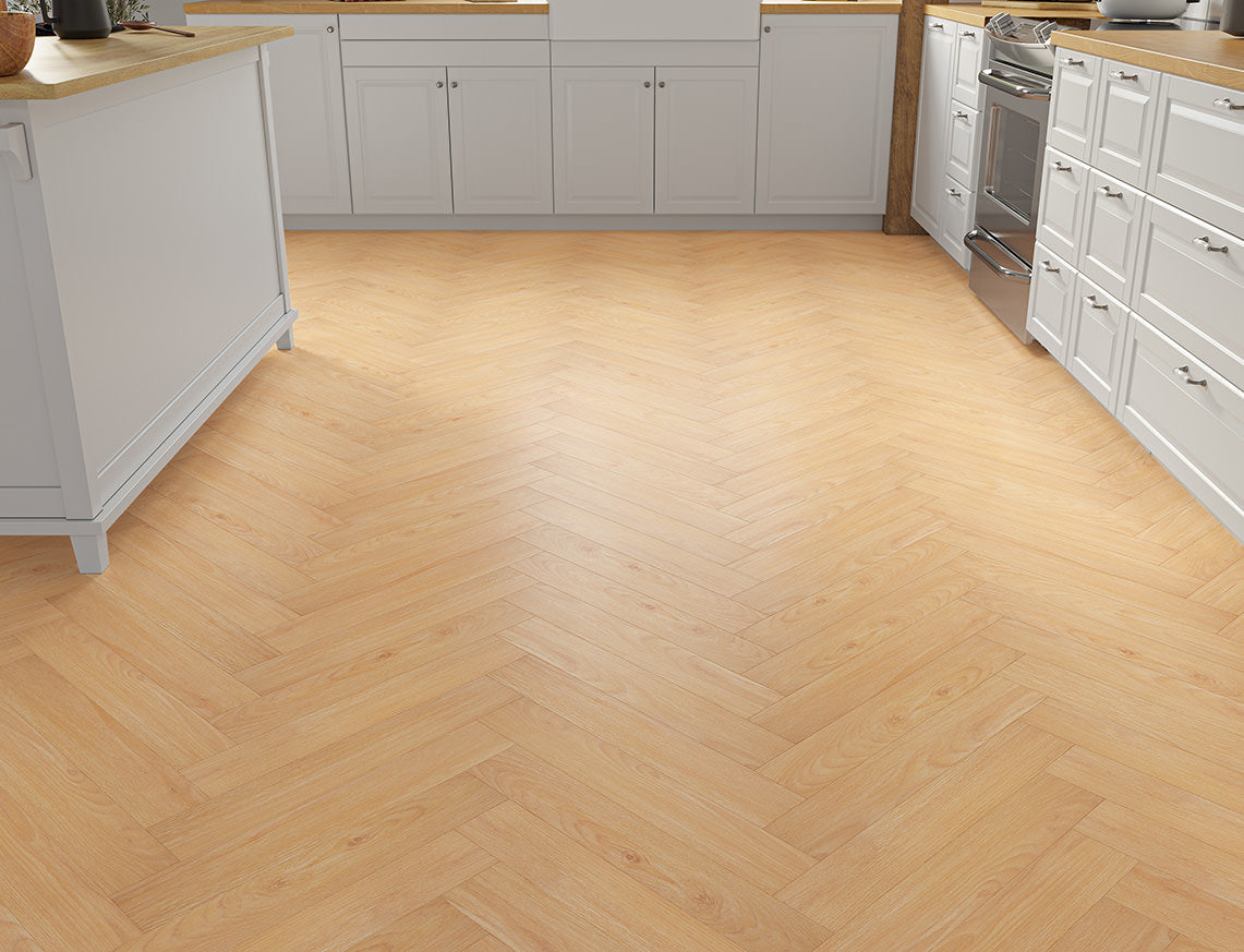 Oakleigh 8mm Herringbone Buttermere Laminate
