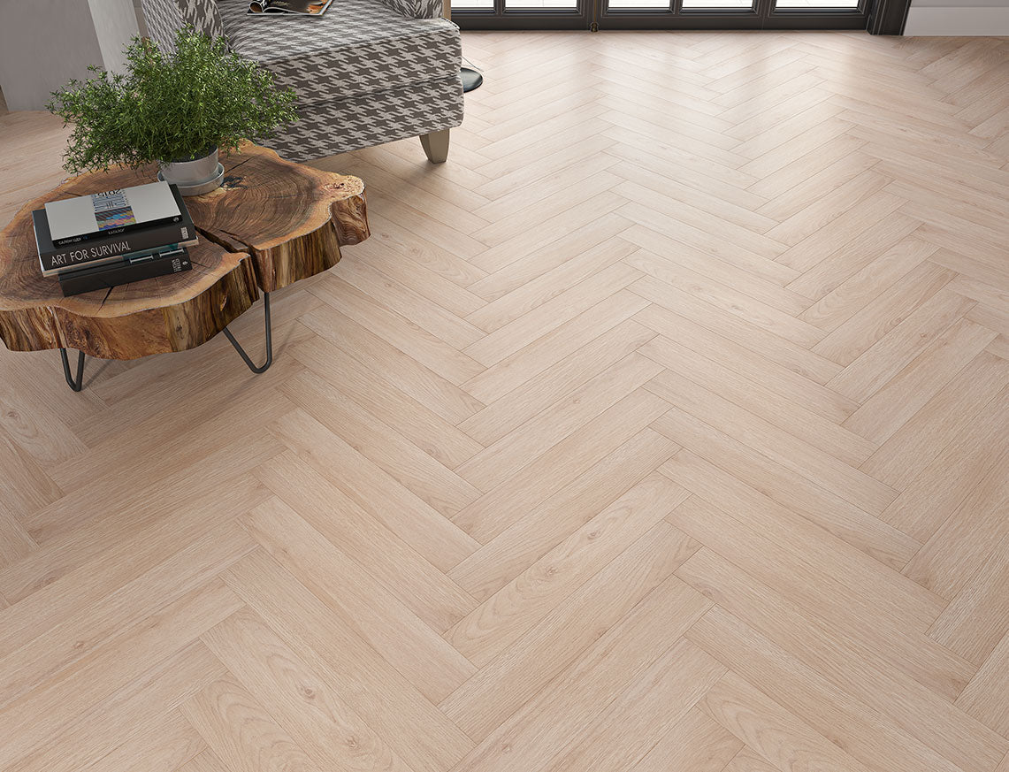 Oakleigh 8mm Herringbone Cliveden Laminate