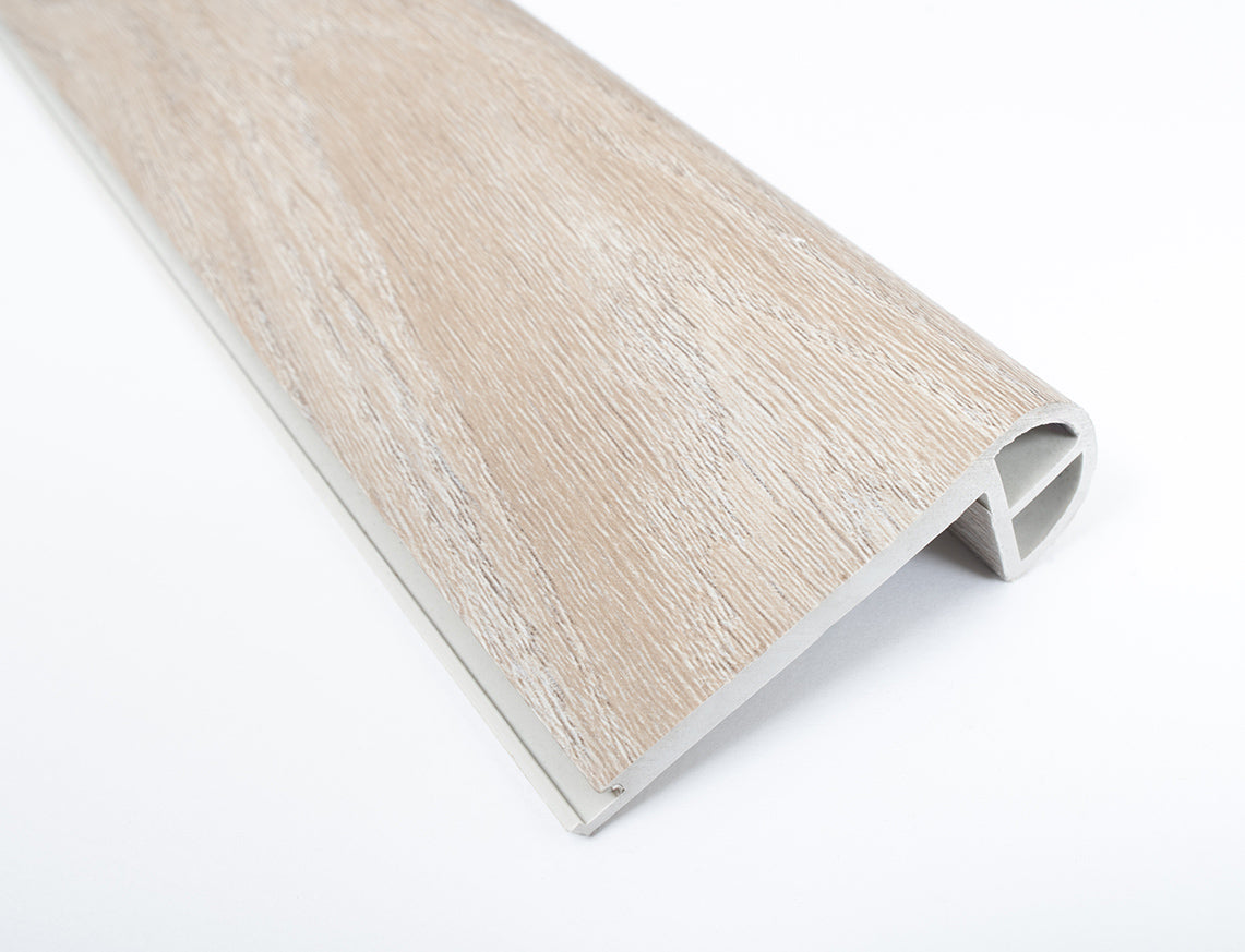 Pale Sandgrain Oak SPC Vinyl Stair Nosing