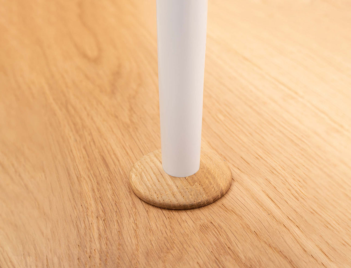 Lacquered Oak Pipe Covers - Set of 2