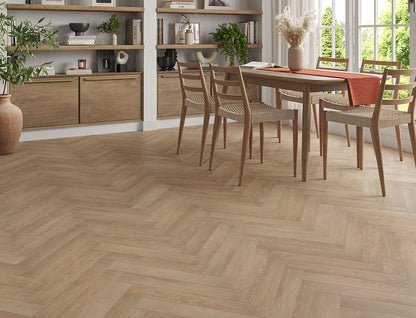 Hamilton 2mm Sanded Chestnut Oak Herringbone LVT