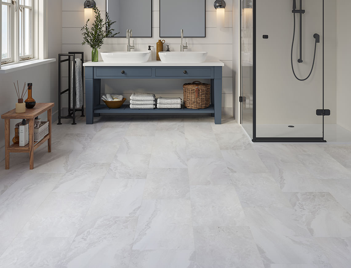 Hamilton 2mm Snow Drift Tile LVT