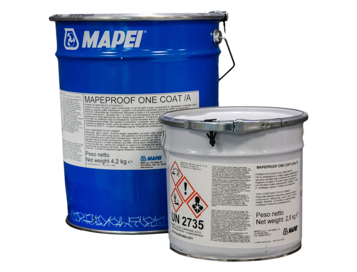 Mapeproof One Coat A (4.2kg) & B (2.8kg) Moisture Control Membrane