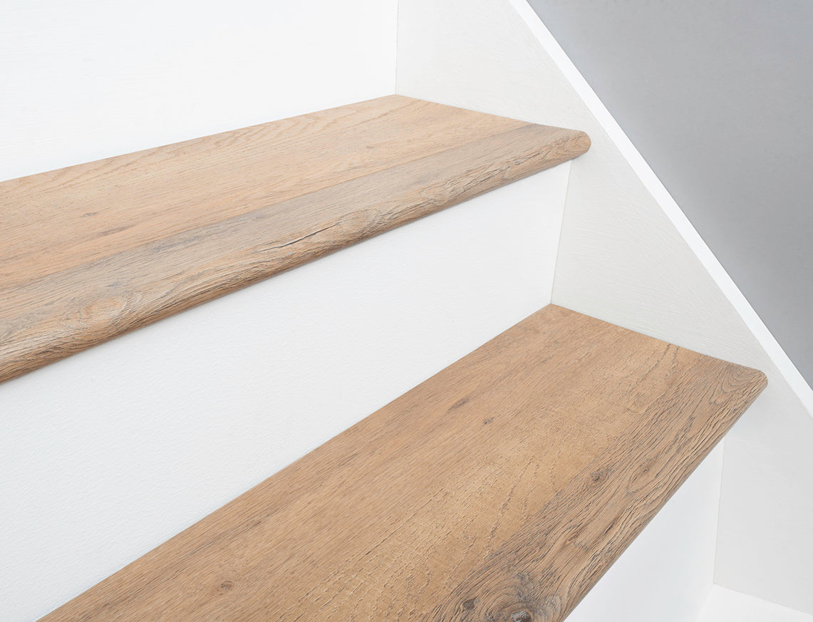 Weathered Chestnut SPC Vinyl Stair Nosing