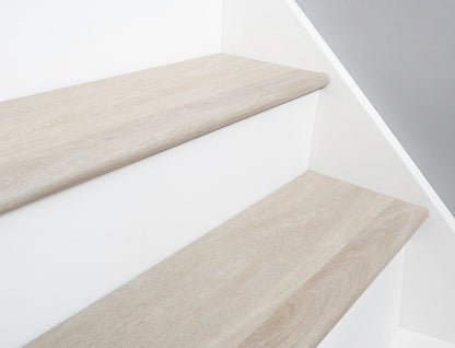 Pale Sandgrain Oak SPC Vinyl Stair Nosing