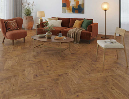 Russell Solid Herringbone Oak 